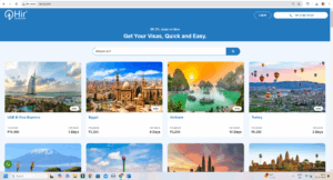 Choose destination you want to apply visa for